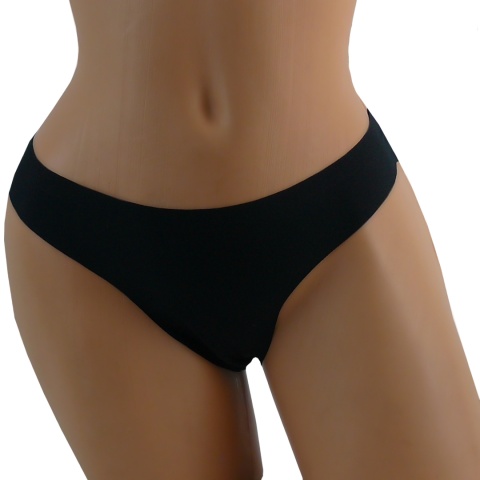 STRINGI DYANA LASEROWO CIĘTE BEZSZWOWE czarne L