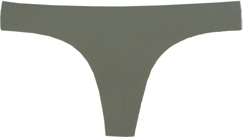 DYANA STRINGI majtki GŁADKIE LASEROWO CIĘTE BEZSZWOWE ciemny beż L