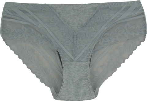 BAWEŁNIANE FIGI DAMSKIE FULINA 3XL szary