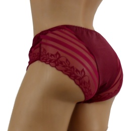 BAWEŁNIANE FIGI DAMSKIE FULINA 3XL bordowy