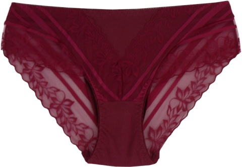 BAWEŁNIANE FIGI DAMSKIE FULINA 3XL bordowy