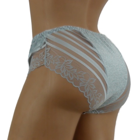 BAWEŁNIANE FIGI DAMSKIE FULINA 3XL szary