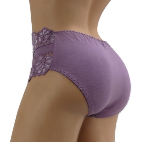 DAMSKIE MAJTKI KORONKOWE Yibili 0477 3XL wrzosowy