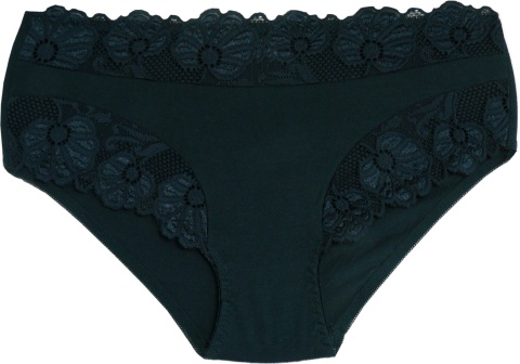 DAMSKIE MAJTKI KORONKOWE Yibili 0477 3XL zieleń butelkowa