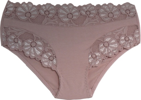 DAMSKIE MAJTKI KORONKOWE Yibili 0477 2XL różowe