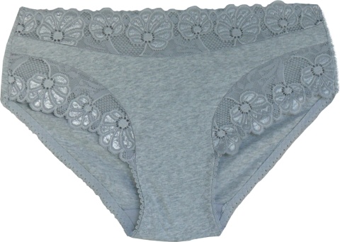 DAMSKIE MAJTKI KORONKOWE Yibili 0477 XL szary