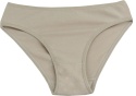 GŁADKIE BAWEŁNIANE MAJTKI figi MŁODZIEŻOWE 61082 M beżowe
