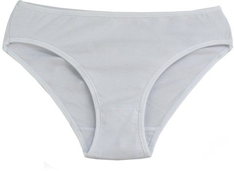 GŁADKIE BAWEŁNIANE MAJTKI figi MŁODZIEŻOWE 61082 XL białe