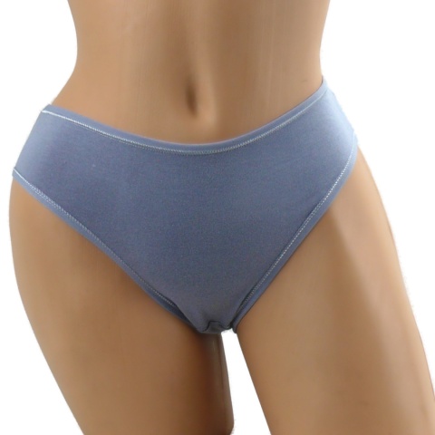 GŁADKIE BAWEŁNIANE MAJTKI figi MŁODZIEŻOWE 61082 XL niebiesko fioletowy