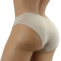 GŁADKIE BAWEŁNIANE MAJTKI figi MŁODZIEŻOWE 61082 M beżowe
