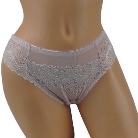 KORONKOWE BAWEŁNIANE MAJTKI Ania Lu Lo 253 XXL różowe