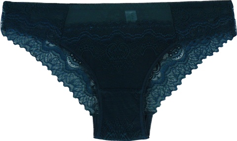 KORONKOWE BAWEŁNIANE MAJTKI Ania Lu Lo 253 XL zielone