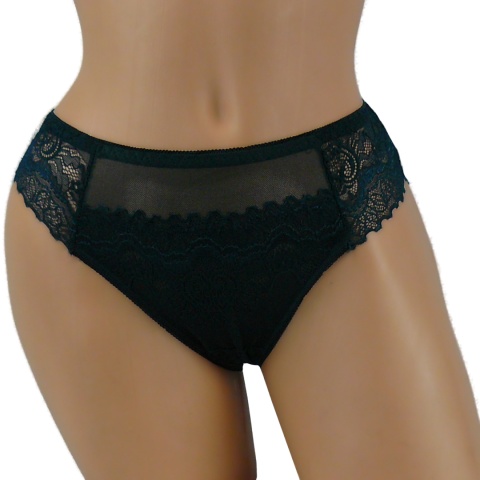 KORONKOWE BAWEŁNIANE MAJTKI Ania Lu Lo 253 XL zielone