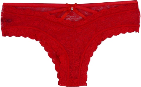 KORONKOWE DAMSKIE BRAZYLIANY czerwony roz.XL ANIA LuLo