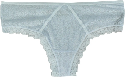 KORONKOWE DAMSKIE stringi PLUS SIZE 374 białe 3XL