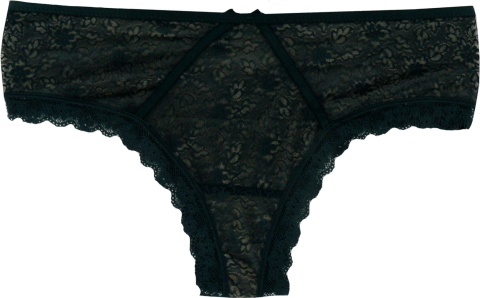 KORONKOWE DAMSKIE stringi PLUS SIZE 374 zielone XL