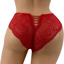 MAJTKI DAMSKIE KORONKOWE FULINA 406 czerwone M/L