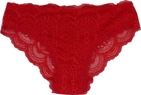 MAJTKI DAMSKIE KORONKOWE FULINA 406 czerwone M/L