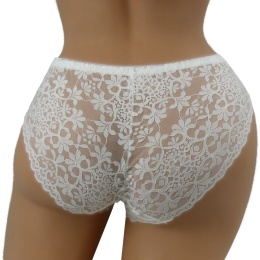 MAJTKI DAMSKIE figi KORONKOWE XL białe 2326