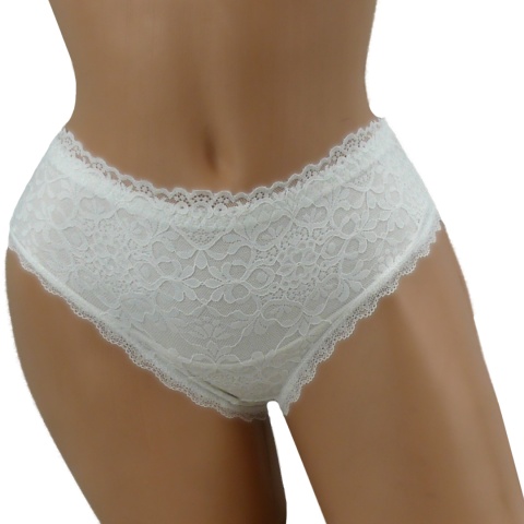 MAJTKI DAMSKIE figi KORONKOWE XL białe 2326