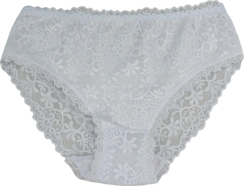 MAJTKI DAMSKIE figi KORONKOWE XL białe 2326