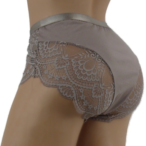 PLUS SIZE MAJTKI DAMSKIE KORONKOWE Ania Lu Lo 281 4XL beżowy