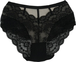 PLUS SIZE MAJTKI DAMSKIE KORONKOWE Ania Lu Lo 281 2XL czarne