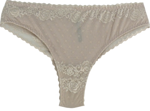 STRINGI BRAZYLIANY Z WYŻSZYM STANEM ANIA Lu Lo 290 XL beżowe