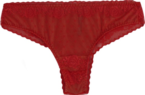 STRINGI BRAZYLIANY Z WYŻSZYM STANEM ANIA Lu Lo 290 XL czerwone