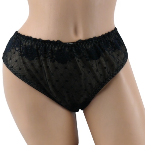 STRINGI BRAZYLIANY Z WYŻSZYM STANEM ANIA Lu Lo 290 XL czarne