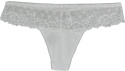 Sexy ZMYSŁOWE koronkowe majtki STRINGI ecru XL