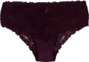 DAMSKIE KORONKOWE majtki figi 2XL bordowe Yibili