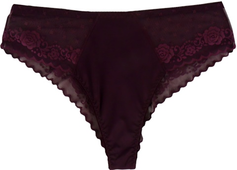 FIGI damskie BRAZYLIANY PLUS SIZE Ania Lu Lo 253 XL bordowe