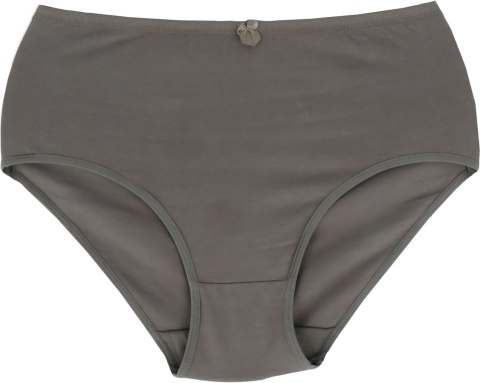 GŁADKIE BAWEŁNIANE MAJTKI DAMSKIE figi MAXI 728 XL brązowe