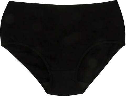 GŁADKIE BAWEŁNIANE MAJTKI DAMSKIE figi MAXI 728 3XL czarne