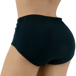 GŁADKIE BAWEŁNIANE MAJTKI DAMSKIE figi MAXI 728 XL zielone