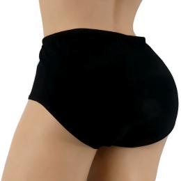 GŁADKIE BAWEŁNIANE MAJTKI DAMSKIE figi MAXI 728 3XL czarne