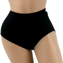GŁADKIE BAWEŁNIANE MAJTKI DAMSKIE figi MAXI 728 3XL czarne