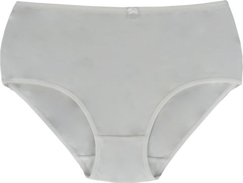 GŁADKIE BAWEŁNIANE MAJTKI DAMSKIE figi MAXI 728 3XL ecru