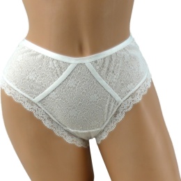 KORONKOWE DAMSKIE stringi PLUS SIZE 374 ecru 3XL