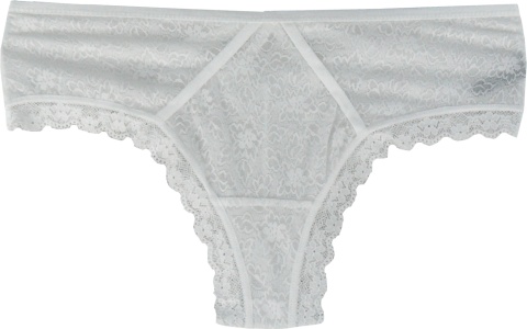 KORONKOWE DAMSKIE stringi PLUS SIZE 374 ecru 3XL