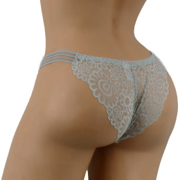 LULALO 179 KORONKOWE MAJTKI BRAZYLIANY szare L