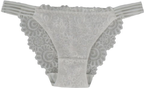 LULALO 179 KORONKOWE MAJTKI BRAZYLIANY ecru XL