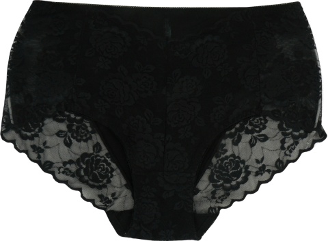 MAJTKI DAMSKIE FIGI KORONKOWE 2XL czarny 312