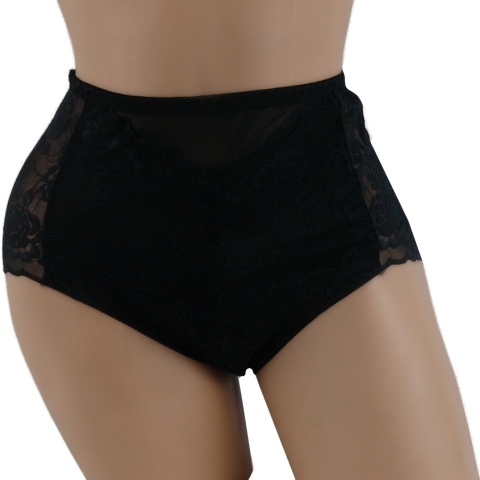 MAJTKI DAMSKIE FIGI KORONKOWE 2XL czarny 312