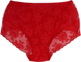 MAJTKI DAMSKIE FIGI KORONKOWE 2XL czerwone 312