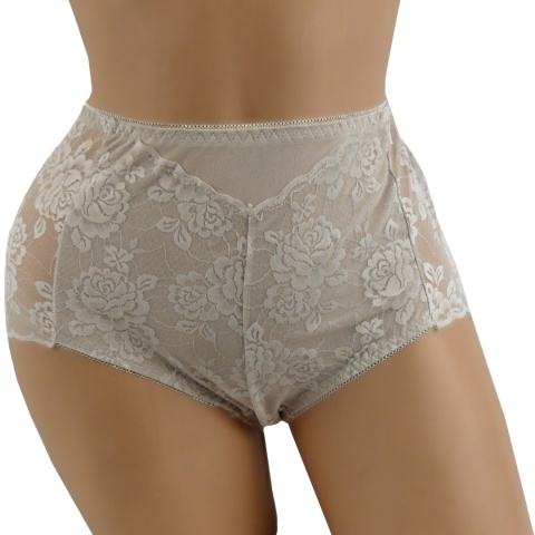 MAJTKI DAMSKIE FIGI KORONKOWE 4XL beżowy 312