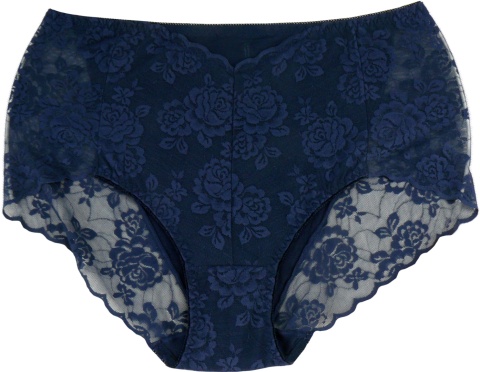 MAJTKI DAMSKIE FIGI KORONKOWE 4XL granatowe 312