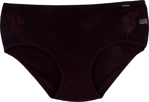 Mongni Rouzi BAWEŁNIANE figi COTTON XL bordowe