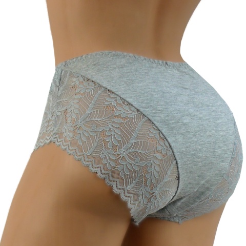 PEŁNE FIGI majtki DAMSKIE SZARE 2XL 7707 Dorimodes